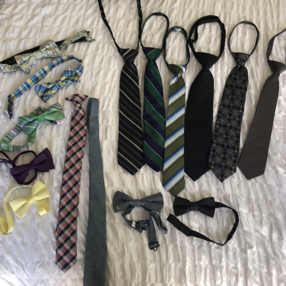Kids neck ties and bow ties
